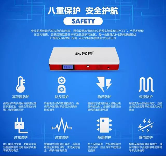 多功能汽車應(yīng)急啟動(dòng)電源